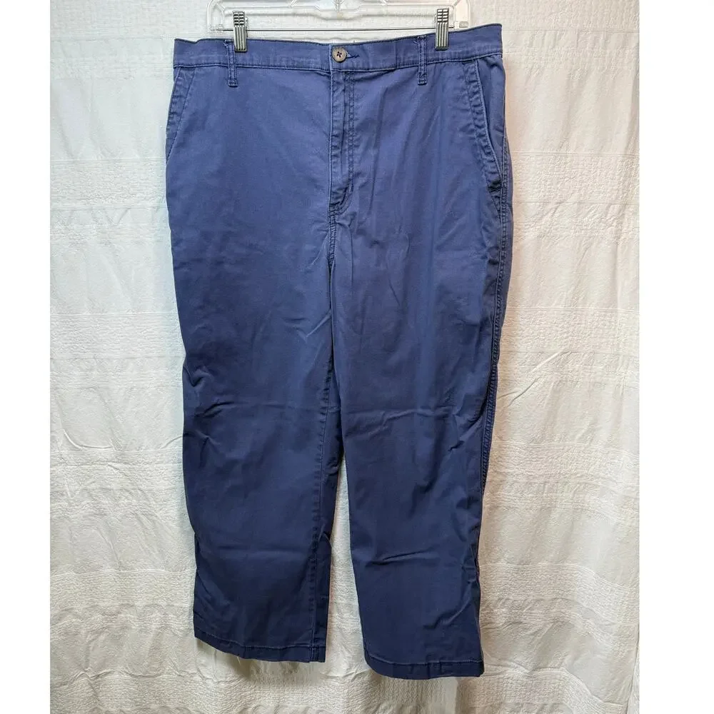 GH Bass Co Cropped Khaki Pants, Size 16 (Bundle of 2)
